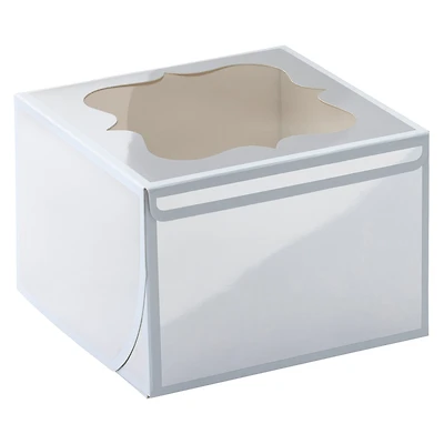 6 Packs: 5 ct. (30 total) Silver & White Stripe Treat Boxes by Celebrate It®