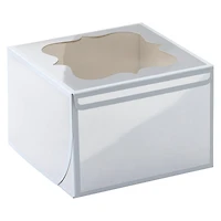 6 Packs: 5 ct. (30 total) Silver & White Stripe Treat Boxes by Celebrate It®