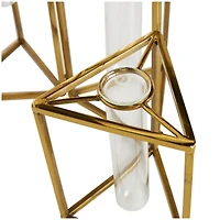 14.5" Gold Stainless Steel Test Tube Bud Vases