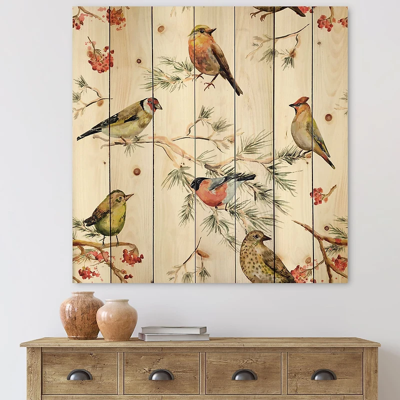 Designart - Forest Birds On Branches