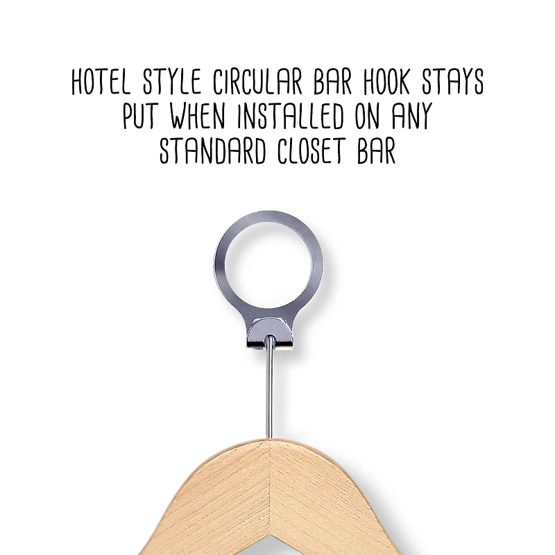 Honey Can Do Hotel Suit Maple Wood Hangers, 24ct.