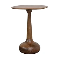 Hello Honey® 21" Modern Sculptural Wood End Table