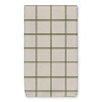 Be Cozy Green and Cream Check Tea Towel - Set of 2