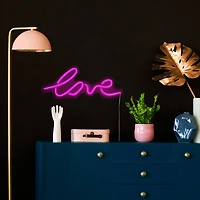 18" Pink LED Lighted 'Love' Neon Valentine's Day Wall Sign