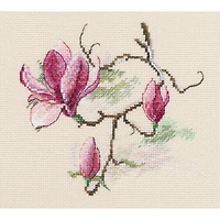 RTO Magnolia Flowers Cross Stitch Kit