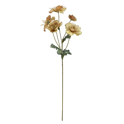 25" Gold Glitter Ranunculus Stem by Ashland®