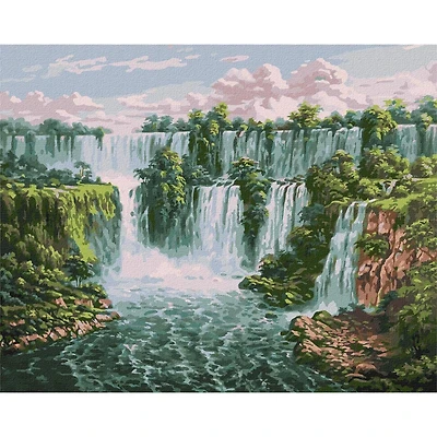 Scenic Waterfall Painting by Numbers Kit