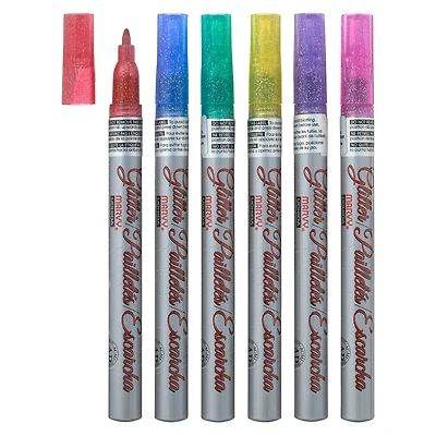 6 Packs: 6 ct. (36 total) Deco Color™ Glitter Paint Marker Set