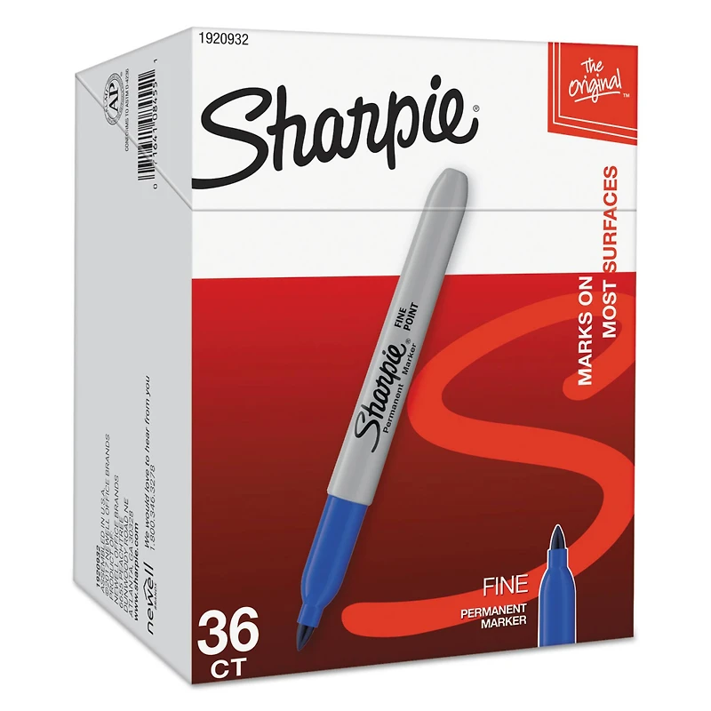6 Packs: 36 ct. (216 total) Sharpie® Fine Tip Permanent Marker
