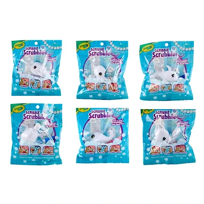 12 Pack: Assorted Scribble Scrubbie® Ocean Pets Washable Pet Figurine