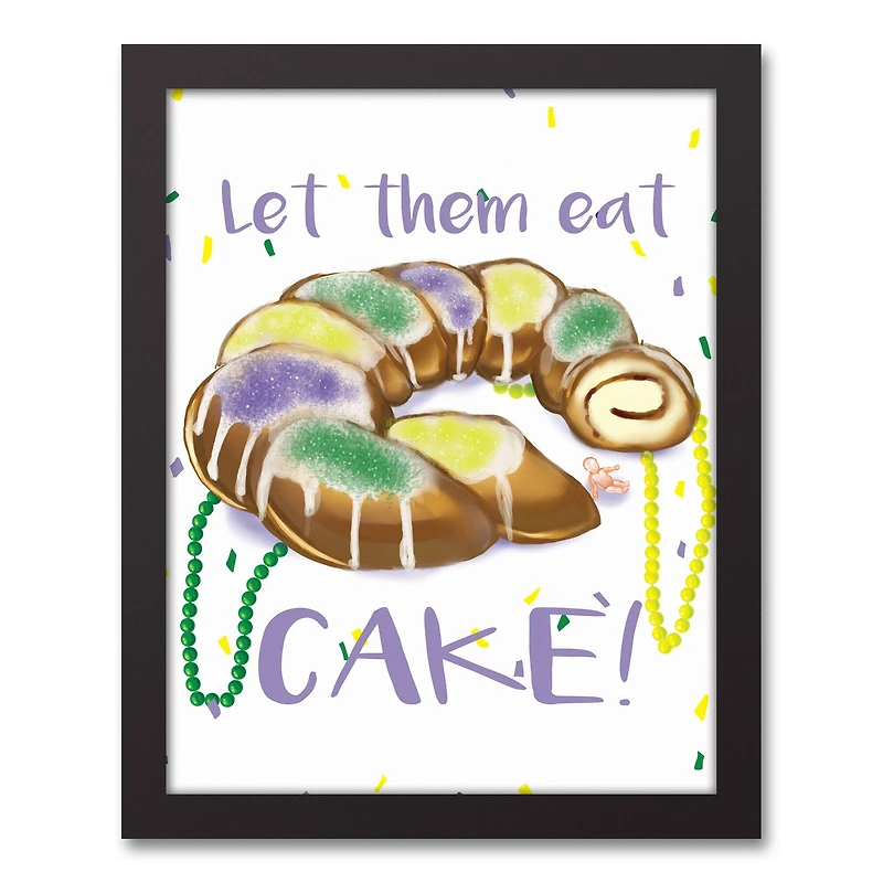 Let Them Eat Cake Floating Framed Canvas