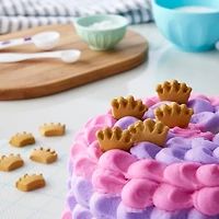 Sweet Tooth Fairy® Gold Crown Icing Decorations