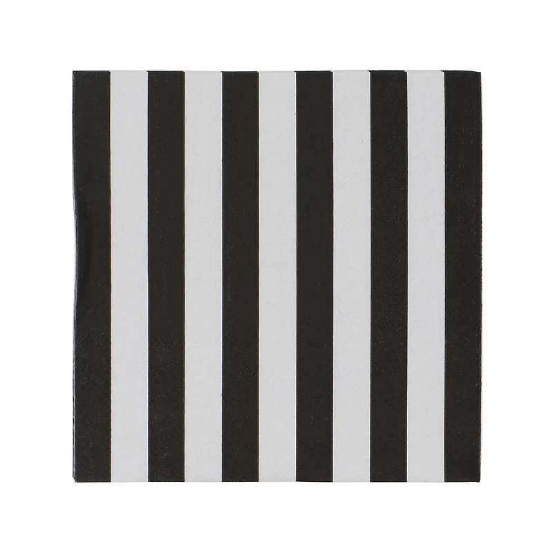 Black & White Stripes Beverage Napkins, 20ct. by Celebrate It™