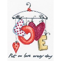 RTO Cross-stitch Kit with printed background "Put on love every day"