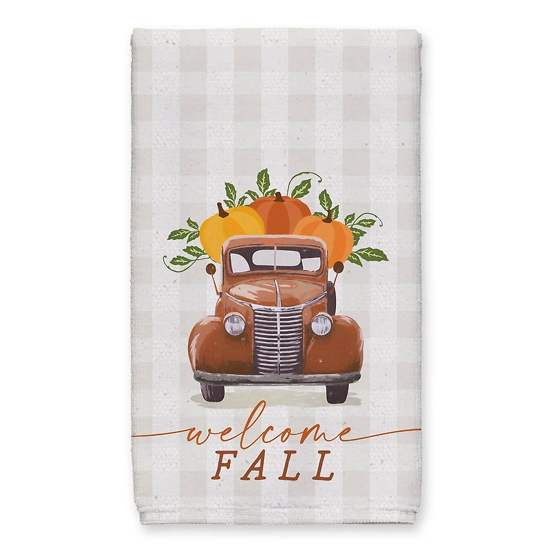 Welcome Fall Truck Tea Towels, 2ct.