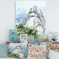 Designart - Mountain Top In The Clouds