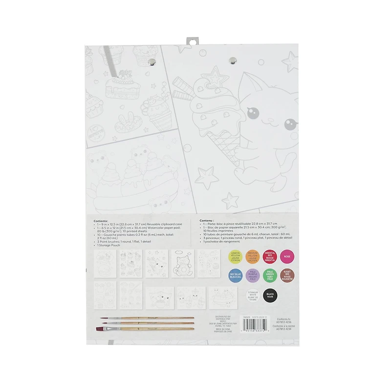 Kawaii Gouache Painting Book Kit by Artist's Loft®