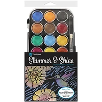Yasutomo® Shimmer & Shine Pearlescent Paint & Stencil Kit