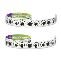 Creativity Street® 1/2" Black Wiggle Eyes Sticker Roll, 2 Rolls of 1,000