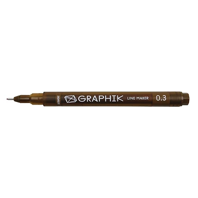Derwent® Sepia Graphik Line Maker Pen