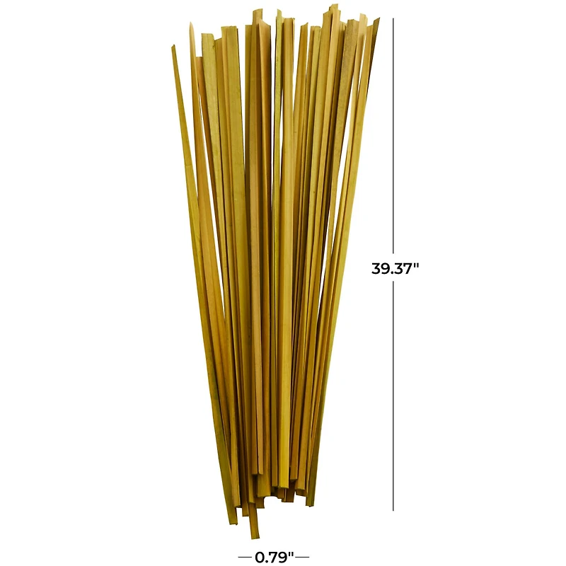 39" Dried Plant Sticks Natural Foliage With Slender Stems