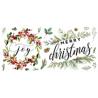 RoomMates Merry Christmas Wreath Peel & Stick Wall Decals