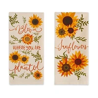 DII® Sunny Sunflowers Dishtowel Set