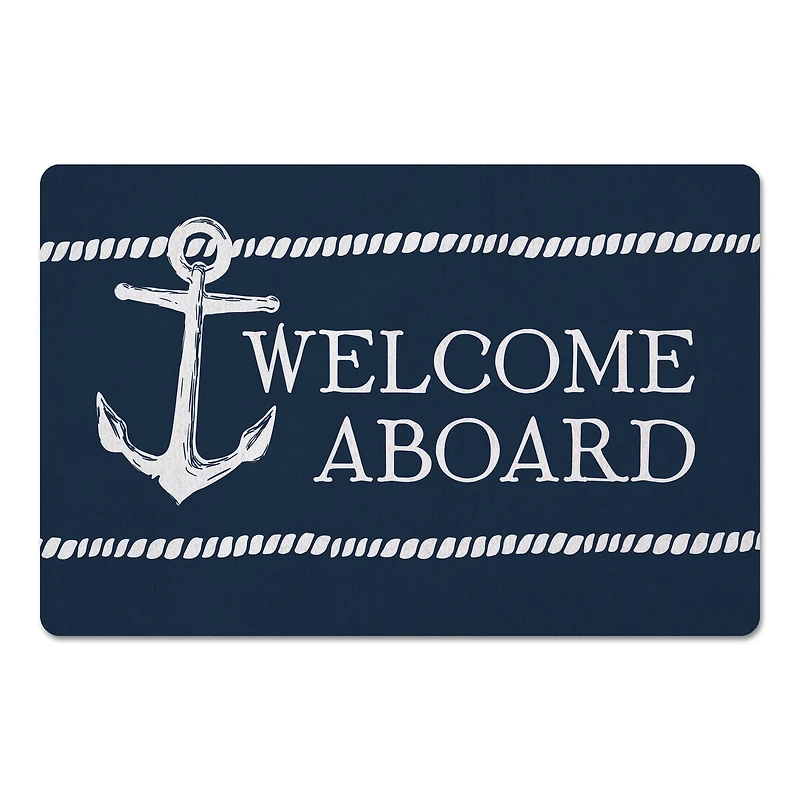 Welcome Aboard Floor Mat, 27" x 18"