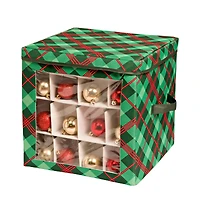 Honey Can Do Plaid 48ct. Ornament Storage Cube