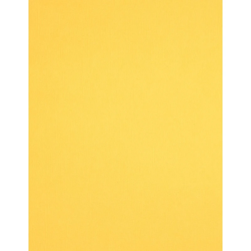PA Paper™ Accents 8.5" x 11" Lemonade 74lb. Canvas Cardstock, 25 Sheets