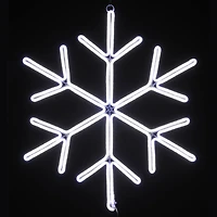 18" Neon Style Lighted Snowflake Wall Accent