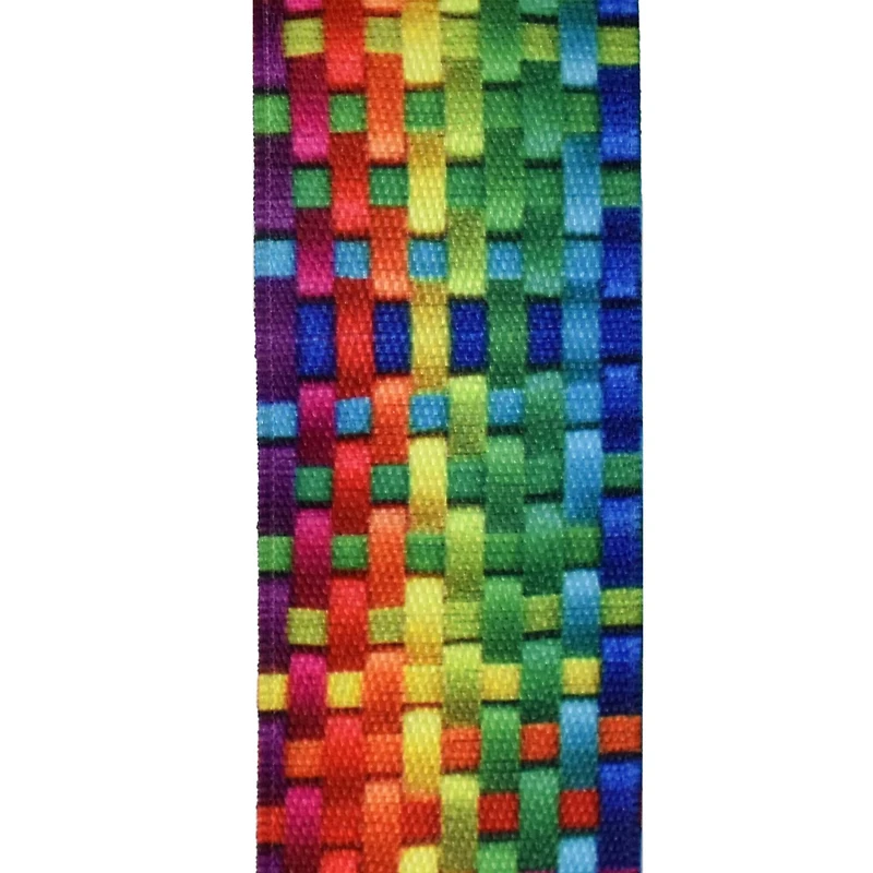 1.5" x 3yd. Grosgrain Wired Rainbow Weave Ribbon by Celebrate It®