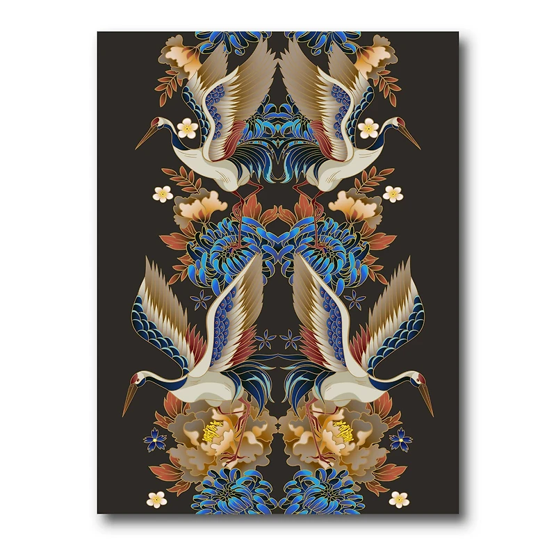 Designart - Chinoiserie With Birds and Peonies IX