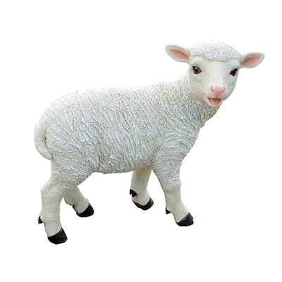 Design Toscano 15" Yorkshire Lamb Garden Statue Standing Lamb