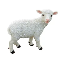 Design Toscano 15" Yorkshire Lamb Garden Statue Standing Lamb