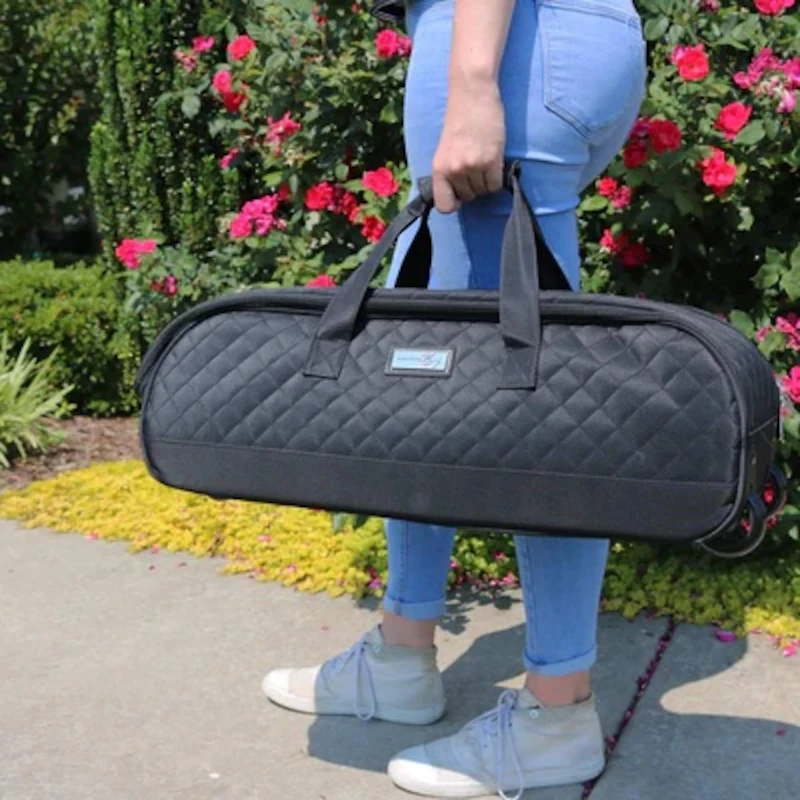 Everything Mary Black Rolling Craft Tote for Cricut, Brother, & Silhouette Machines