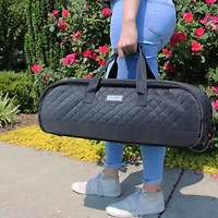 Everything Mary Black Rolling Craft Tote for Cricut, Brother, & Silhouette Machines