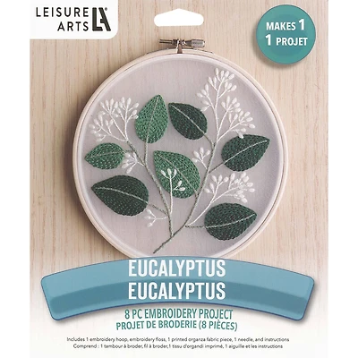 Leisure Arts® 6" Eucalyptus Embroidery Kit