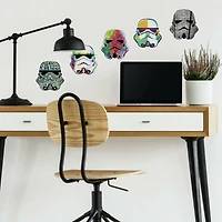 RoomMates Star Wars™ Artistic Stormtrooper Heads Peel & Stick Wall Decals