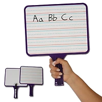 KleenSlate® Blank & Lined Double-Sided Rectangular Dry Erase Paddles with Markers, 10 Sets