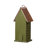 Glitzhome® 14.75" Distressed Wood HOME Birdhouse