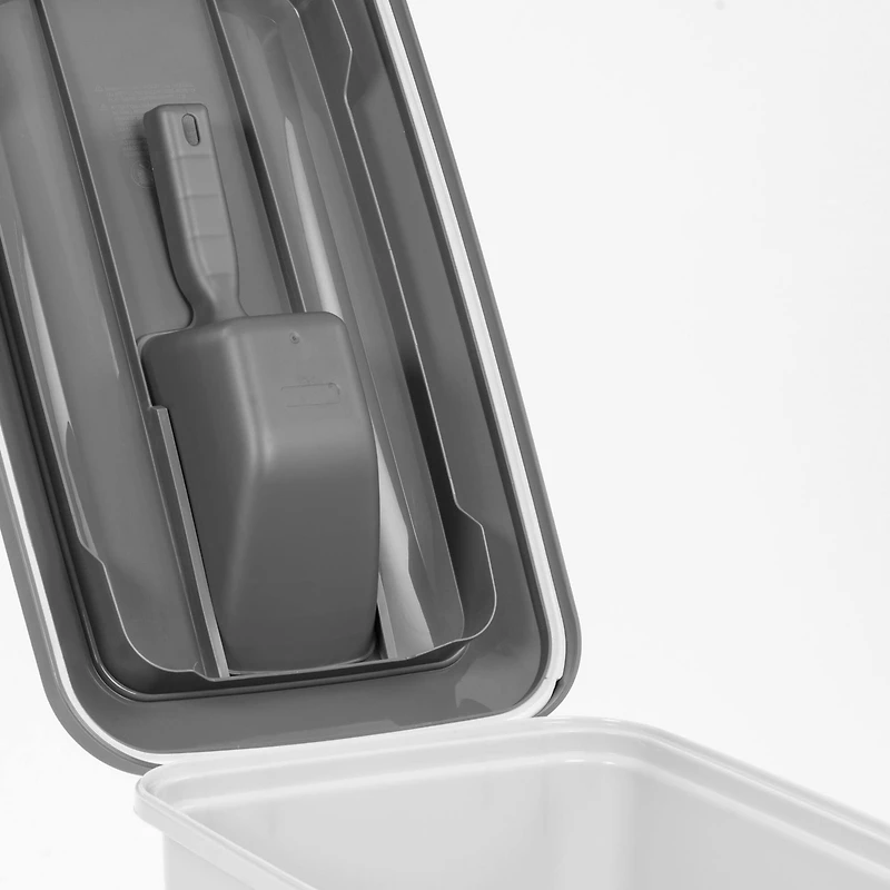 Iris® 30 lbs. Airtight Pet Food Container with Scoop, Gray