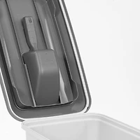 Iris® 30 lbs. Airtight Pet Food Container with Scoop, Gray