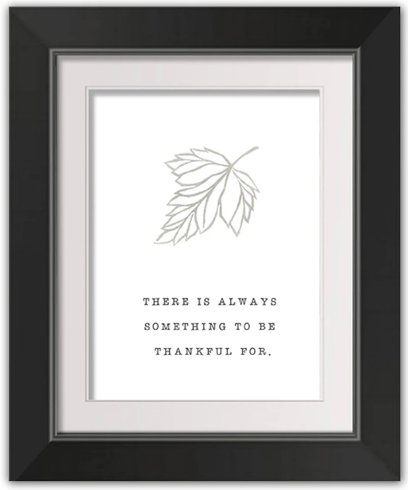  Be Thankful Fall Print in Black Frame