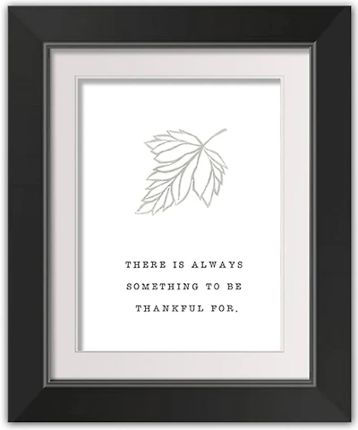 Be Thankful Fall Print in Black Frame