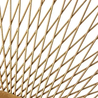 Gold Sunburst Tin Glam Wall Mirrors Set