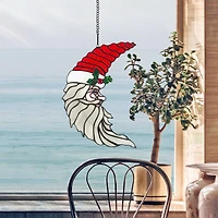 Design Toscano Old Saint Nick Holiday Stained Glass Window