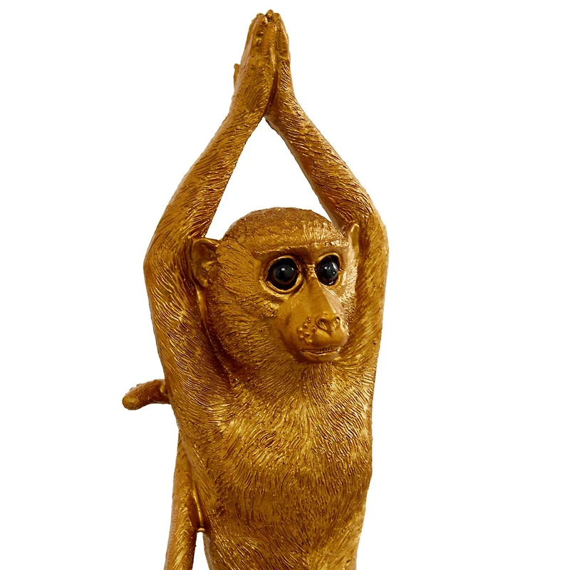 Gold Eclectic Monkey Sculpture Set