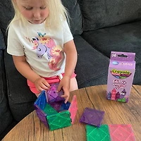 Crayola® 14 Piece Glitter Magnetic Building Tiles