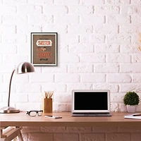 Stupell Industries Nothing Sweeter Coffee with Black Frame Wall Accent
